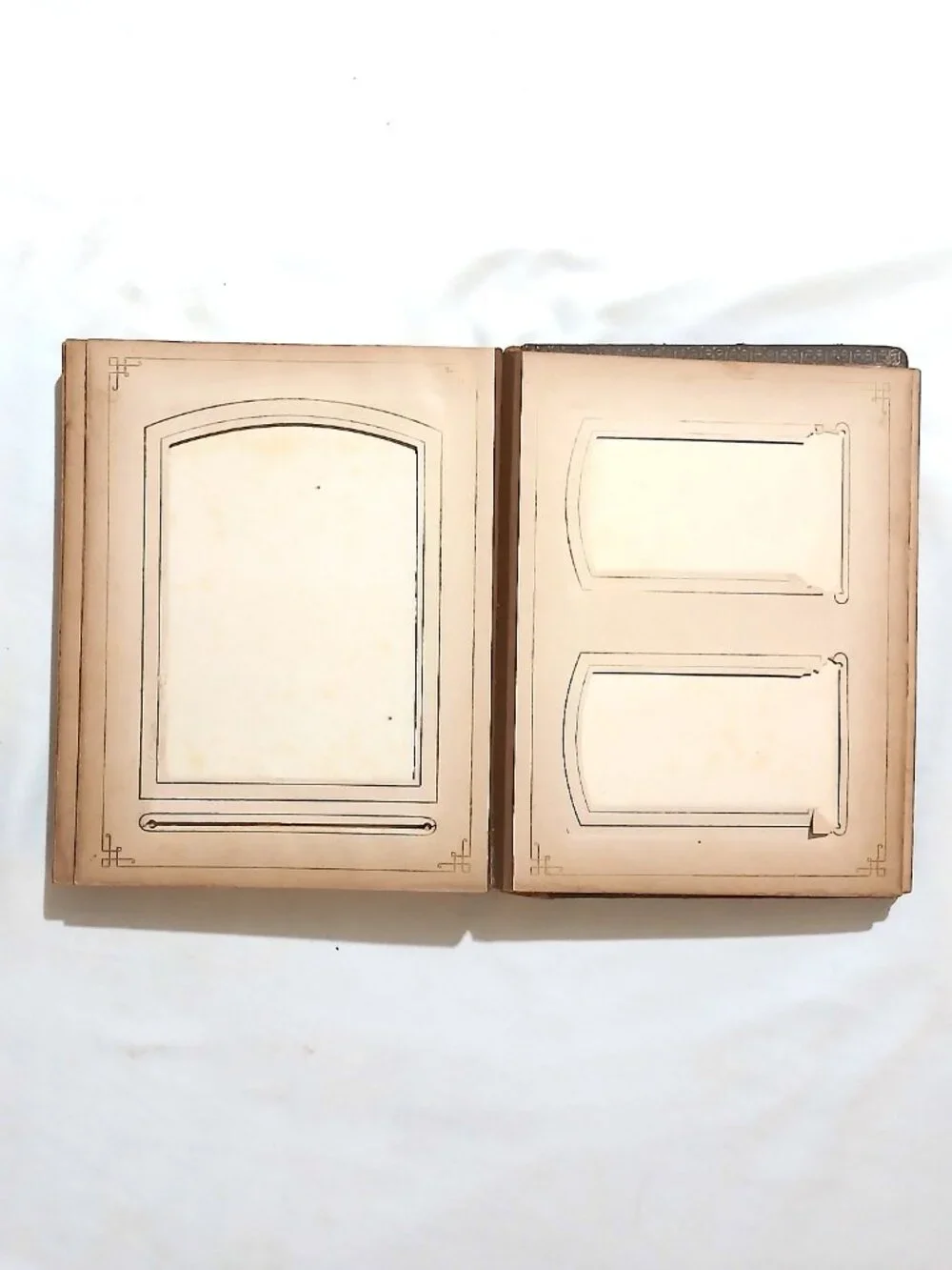 Antique Victorian Photo Album Late 1800s Cabinet Card CDV Empty Floral As-Is